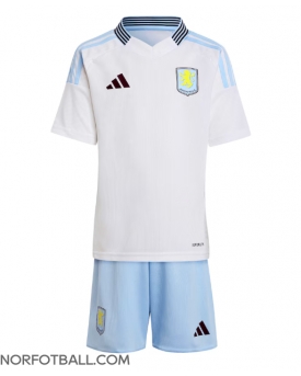 Billige Fotballdrakt Aston Villa Replika Bortedraktsett Barn 2024-25 Kortermet (med bukser)